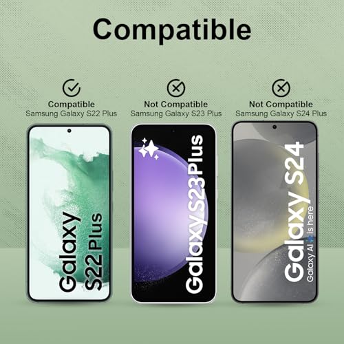 Image of LIRAMARK Easy Fit 9H Anti-Smudge Tempered Glass Screen protector compatible with Samsung Galaxy S22 Plus 5G .Screen Guard with auto align Installation Kit for Samsung Galaxy S22 Plus 5G (6.6 Inch)