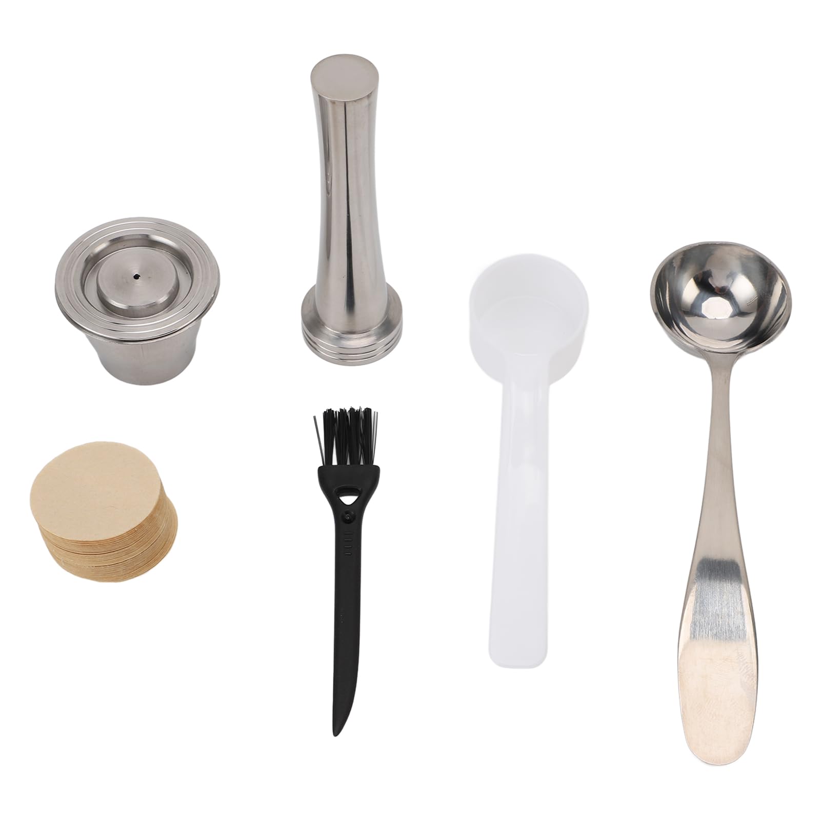 Tampers de cápsulas de café reutilizables de acero inoxidable para oficina en casa