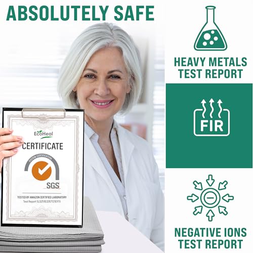 Luxury Tourmaline Grounding Sheets King 20% Silver Fiber, 76% Tourmaline Cotton, 4% Silk, SGS Quality Certified Grounded Well Bed Sheet - Conductive Earth Fitted Sheet for Better Sleep, White - Image 6