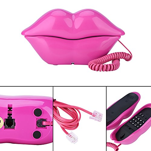 Teléfono de línea fija V BESTLIFE diseño labio rojo miniatura 6