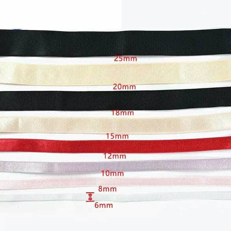 Elastyczna taśma nylonowa, Nylon Elastic Bands For Sewing DIY Multicolor 6-25mm 20 Meters(Pink 15mm)