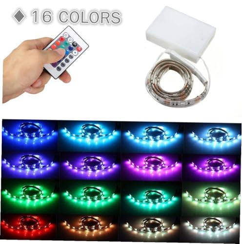 Tira de luz LED RGB con batería VOSAREA miniatura 2