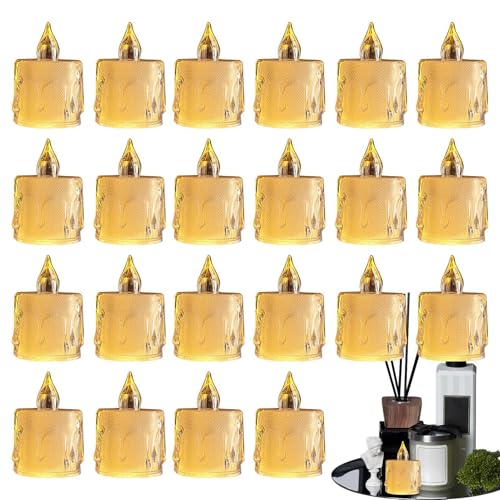 Velas candelita LED seguras para familias con niños y mascotas pack de 24 velas a pilas