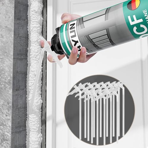 Powerer 30 peças de tubos de reposição de espuma de pulverização, enchimento de gás, spray de espuma