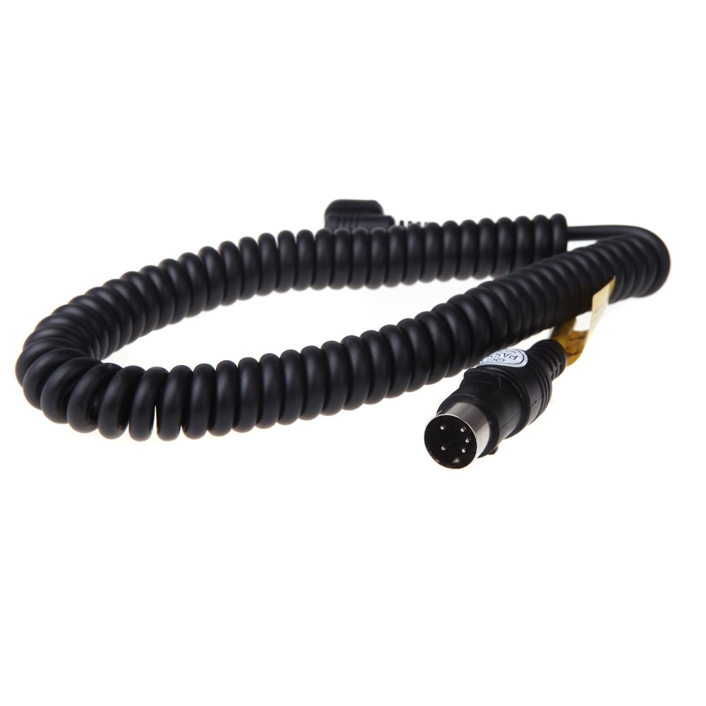 Godox Spiralkabel Blitz Kabel Verbindungskabel für Godox PB960 PB820 Powerblock mit Canon 600EX 580EX II 550EX 540EX 430EX 430EZ Studioblitz