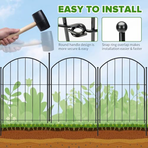 Bordure de parterre de fleurs Bamworld en métal durable - 4