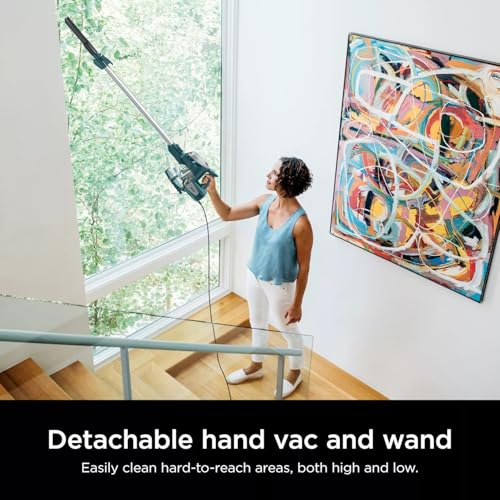 Image of Shark CS112 Rocket Corded Stick Vacuum, Lightweight, Bagless, for Carpet and Hard Floor Cleaning with Swivel Steering, Green (Renewed)