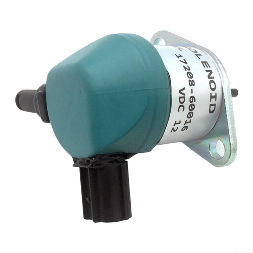 Électrovanne 12 V pour Kubota D905 D1005 D1105 – Arrêt de carburant de rechange compatible avec 17208-60015 17208-60016 17208-60017, conception robuste