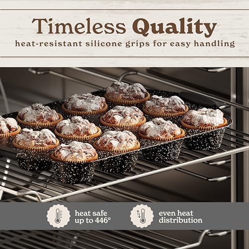 Country Kitchen Nonstick Stackable Bakeware Set Easy Release Bakeware - Image 5