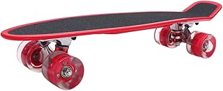 Hohopeti Iniciante 1 Peça Skate Fosco Placa De Peixe Pequena Prancha De Skate Iniciante Skate Infantil Skate Infantil s Prancha Deslizante Para Crianças Ao Ar Livre Roda Leve