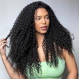 Leeven Pre Looped Micro Kinky Curly crochet Hair 14 Inch 8 Packs Black Micro Curly Braiding Hair For Mini Passion Twist (1B#)