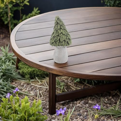 Statue de jardin en ciment résistante aux intempéries figurine champignon durable - 8