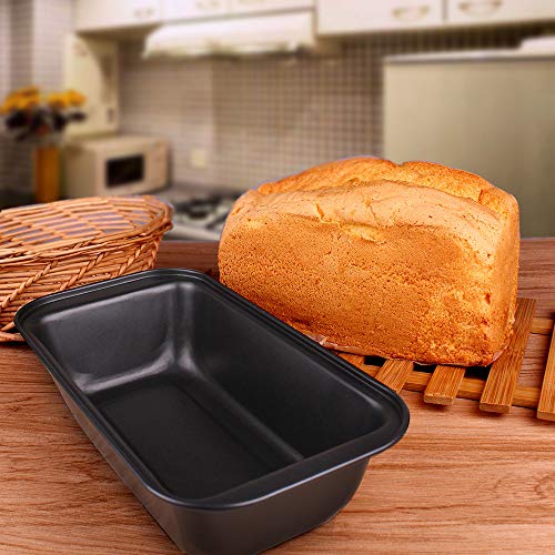 Loaf Pan Toast Mold Carbon Steel Bread Baking Pan Nonstick Cake Making Tray Small Loaf Pan Bake Food Serving Tool for Home Kitchen Bakeware, 9.8\"x5.1\" - Thumbnail 2