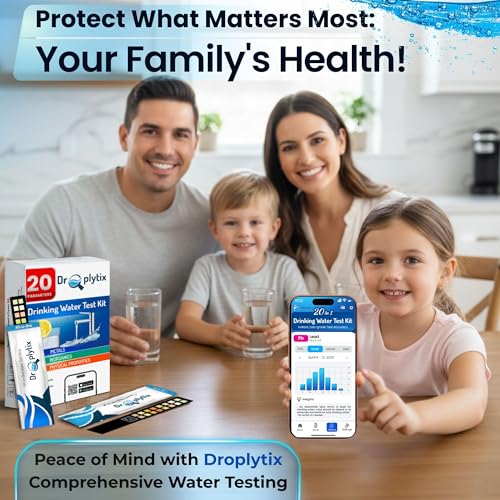 Image of 20-in-1 Drinking Water Test Kit with App, Digital Water Tester for Drinking Water, Home Water Test Kit, Well Water Testing Kit, Water Test Strips for Lead, Hardness, Chlorine, Nitrate & more