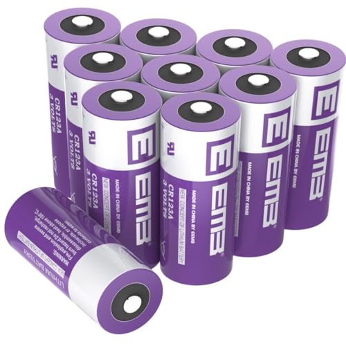 Eemb Cr123A Batteria Al Litio 3V Cr17345 Non Ricaricabile Batteria Cr123 Alte Prestazioni Con Protezione Ptc Per Fotocamere Torcia Giocattolo Allarme 
