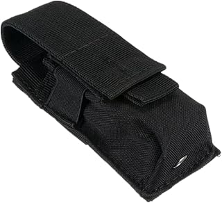Tactical Molle 5" x 2.1" x 1.4" Protable Travel Kit for Flashlight Bag Tactical Unsex MOLLE Single Mag Pouch Belt Waist Pack Bag - HWZ