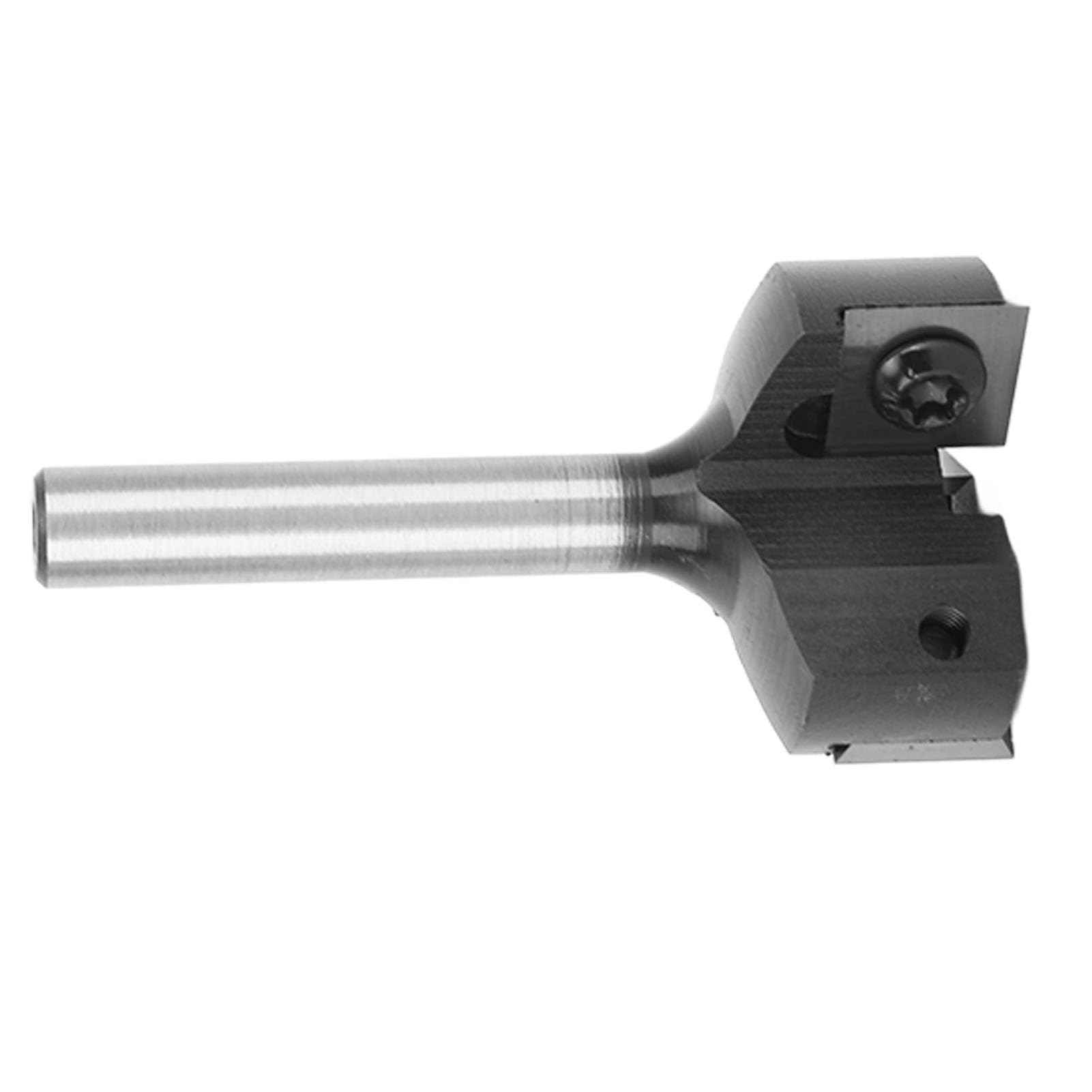 Punta per spoiler a gambo da 8 mm, fresa a 3 scanalature con lame in carburo sostituibili, punta di rifinitura a forma di T con diametro di taglio da 1 a 1/4 pollici, per CNC da