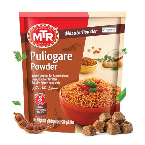 Image of MTR Puliogare Powder | Traditional Masalas | Tamarind Rice Masala | 200g (Pack of 6)