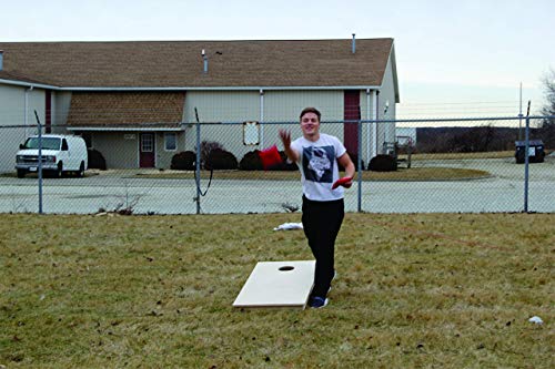Premium Wooden Cornhole Board Set - Handmade In Usa, Regulation Size 2'X4', Made Of Baltic Birch | Includes 8 Cornhole Bags (Wood Grain 1280) #TOP7