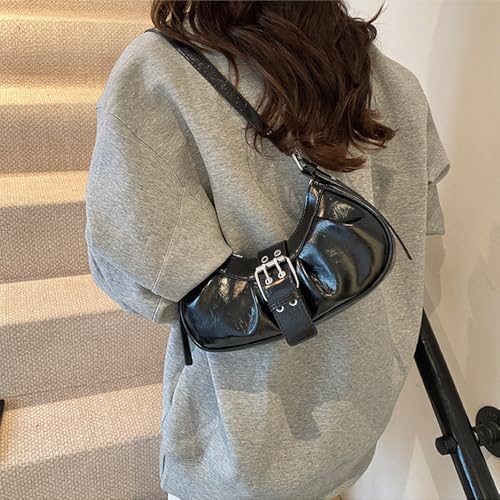 Y2K Shoulder Bag PU Leather Hobo Bags for Women, Small Cute Clutch Purses Going Out Top Handle Purse4