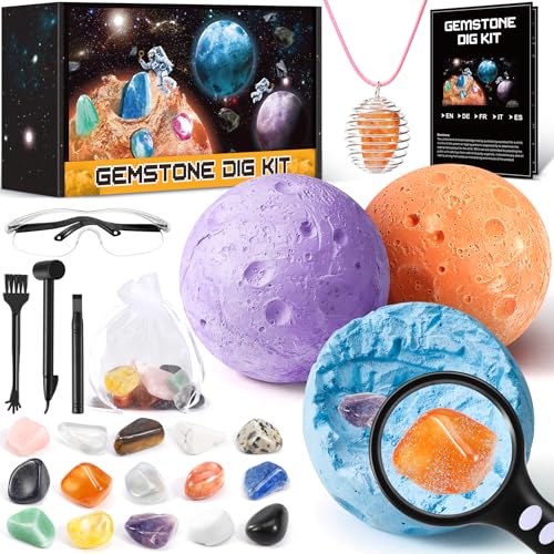 Subtail Minerales para Niños - Minerales y Piedras Preciosas - Piedras Naturales Juguetes NiñA 6-10 Años - Juegos Educativos Pascua Regalo Niño 6 7 8 9 10 Años