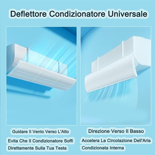 Miniatura 3 de Deflector Aire Acondicionado, Ajustable Deflector De Viento De Aire Acondicionado, Aire Acondicionado Escudo De Viento Para Casa Oficina, Ancianos, Recién Nacidos, Cubreviento Deflector