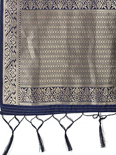 Image of DEVANGI Women's Floral Silk Blend Dupatta