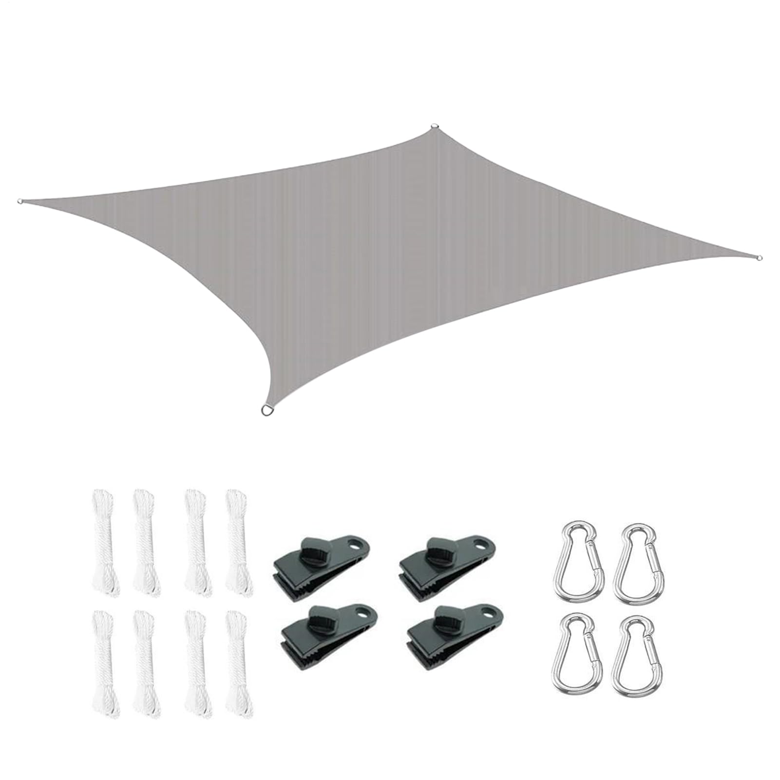 Vela de sombra impermeable para el sol | Ajustable Con Protección UV Sombra Cubierta - de sombra especial para terrazas,Para reuniones familiares Terraza Barbacoa Fiesta Al aire libre Mochilero