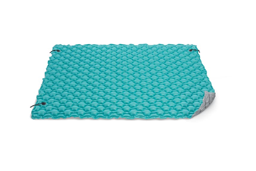 Intex 56841EU - Aufblasbare Schwimmende Luftmatratze Blau mit Kissen, Vinyl, Mehrfarbig, 290x226 cm