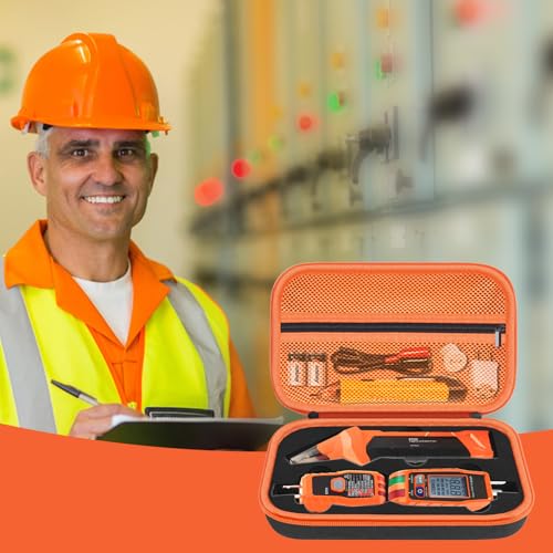 Image of Hard Case for Klein Tools ET310 AC Circuit Breaker Finder Electric Tester & 80041 Outlet Repair Tool Kit & RT250 GFCI Outlet Tester and Accessories Electrical Tools Storage Organizer Bag (Case Only)