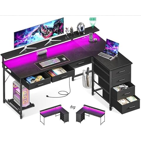 AODK 53" L Shaped Desk Cover