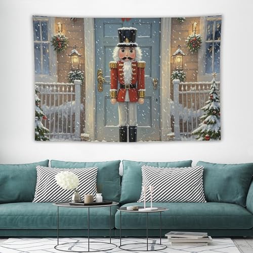 Tapisserie Casse-noisette vintage pour masquer un mur vide sans travaux - 3