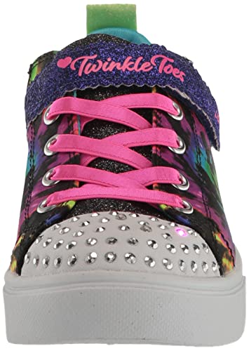Skechers Kids Twinkle Toes Twinkle Sparks -Stormy Bright Sneaker, Black/Multi, 3 Little Kid2