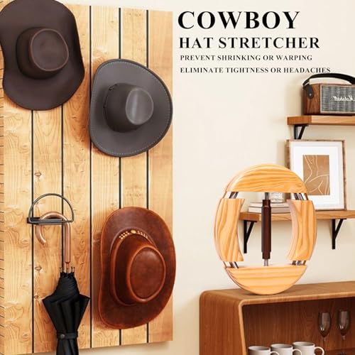 Image of Hat Stretcher 4 Way, Hat Stretcher for Fitted Hats Size 6 7 /8 to 8 1 /2, Hat Jack Stretcher, Heavy Duty of Hat Extender