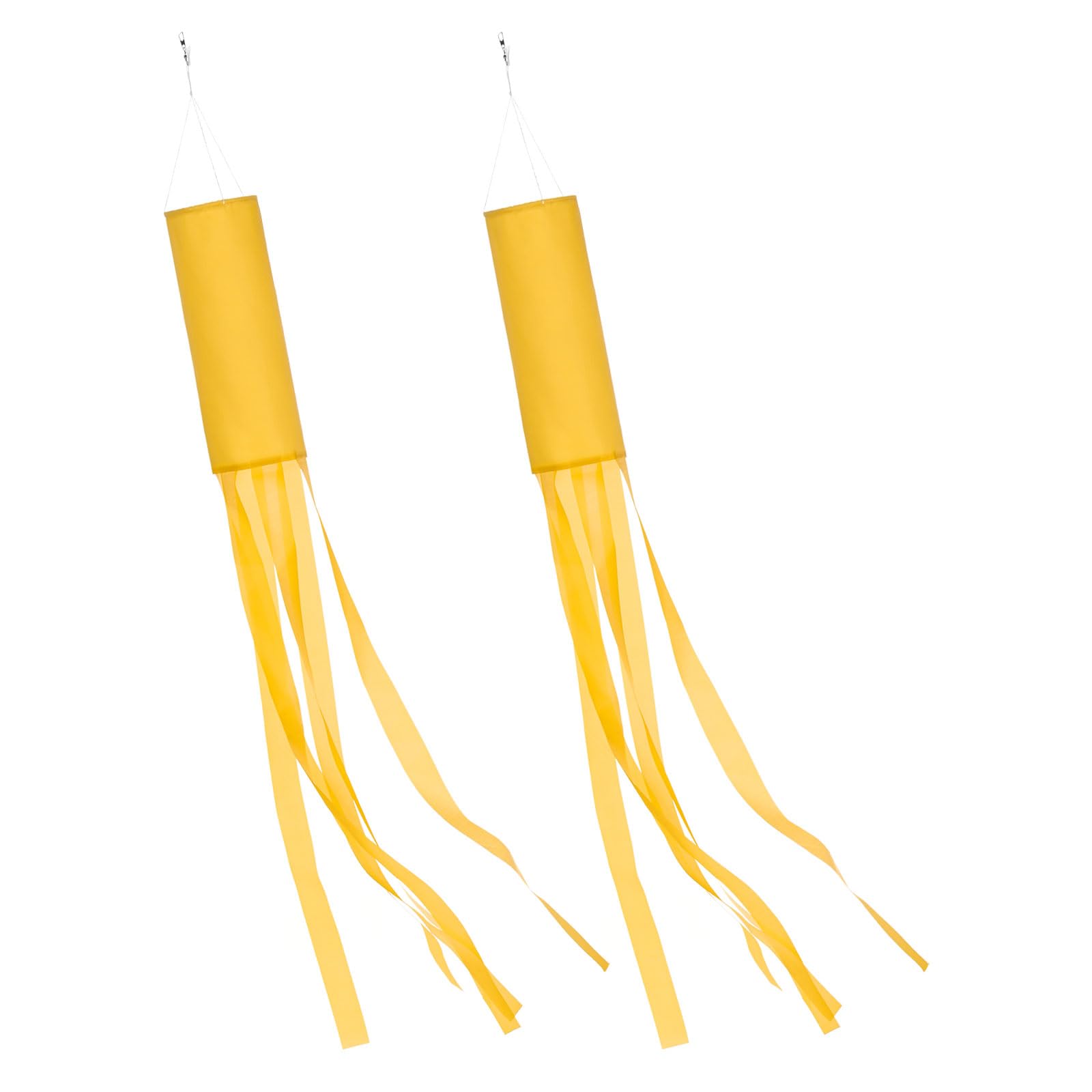 M METERXITY 2-Pack Windsock Flag 59in/150cm, Colorful Wind Socks, Yellow — image 1