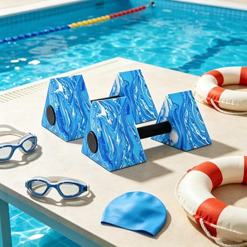 Mancuernas acuáticas triangulares de espuma EVA para aeróbic y piscina 7