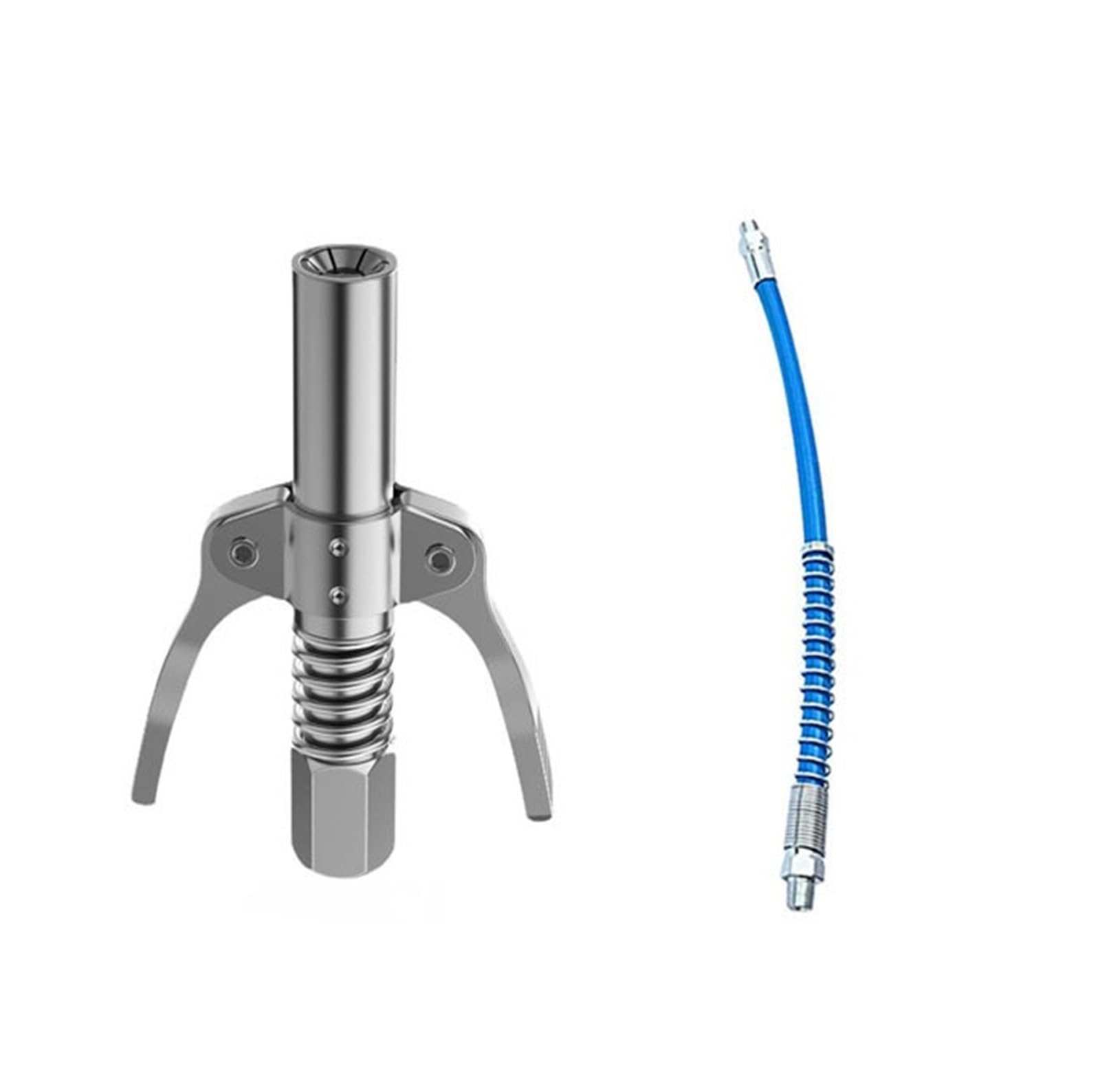 LYMFE Grease Gun,Heavy-Duty Handle Grease Gun Grease Gun Coupler 10000 PSI NPTI/8 High Pressure Grease Nozzle Oil Pump Accessories (Color : with Hose)