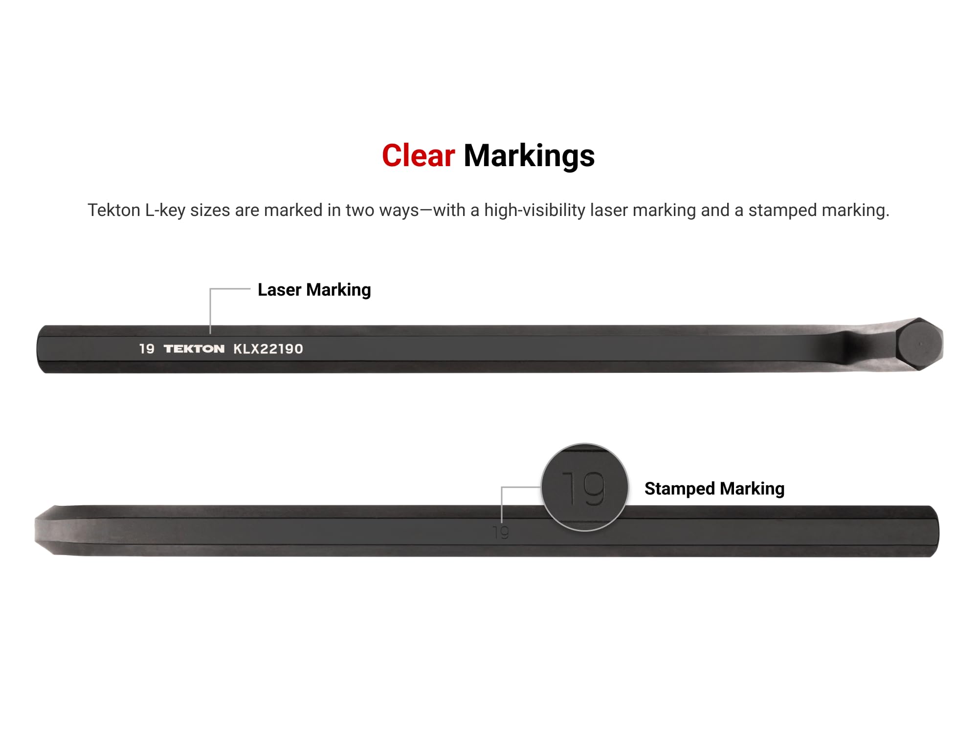 TEKTON KLX91303 Zestaw kluczy sześciokątnych z płaskim końcem z uchwytem, 28-częściowy (0,050-3/20.3 cm, 1.3-10 mm) | KLX91303
