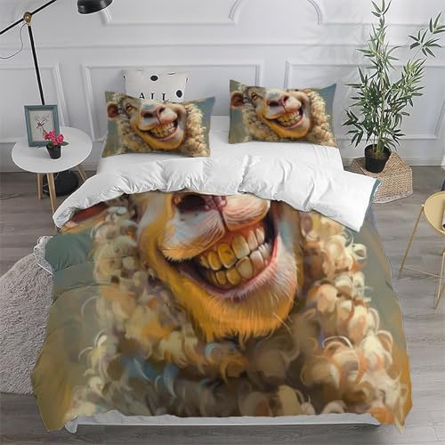 Housse de couette animaux imprimé 3D pour chambre d'enfants