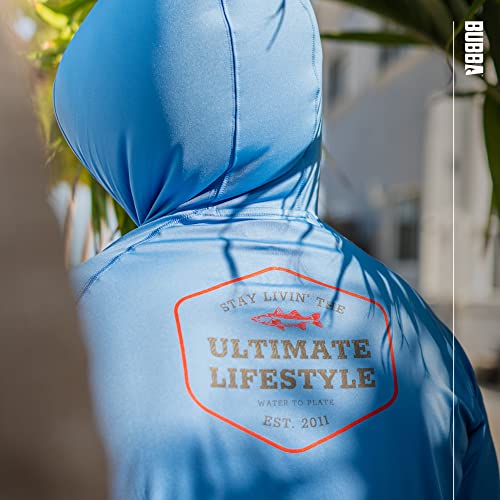 BUBBA Ultimate Performance Lifestyle Pullover with Hood - UPF 50+ UV Sun Protection - Moisture Wicking - Fishing, Hiking2