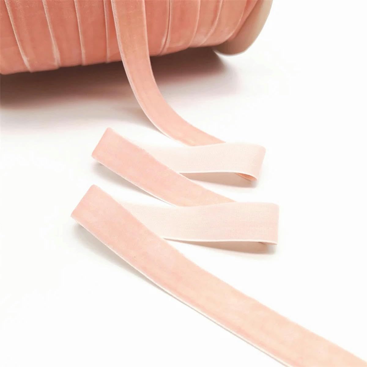Samtband, 4,5 m, 6–25 mm, Samtband, Hochzeit, Party, Dekoration, handgefertigtes Band, Geschenkverpackung, Haarschleife (grün, 25 mm breit)