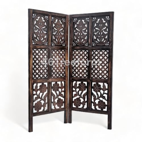 Image of Wooden Room Partition /Screen /Room Divider /Room Separator for Livng Room Bedroom Home Office Restarurant Hallway 20 Inches Wide (4 Ft 2 panles)