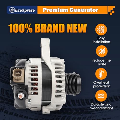 Image of Ezexpreze Alternator 2.5 2.5L Replacement Compatible with 2012 2013 2014 2015 Toyota Camry, 2009-2012 RAV-4, 2011-2016 Scion tC OE#27060-0V010-84,11402,104210-2270,210-0722,9664219-227