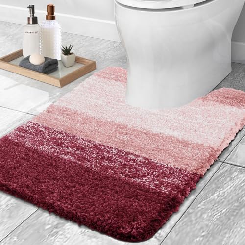 OLANLY Luxury Toilet Rugs U-Shaped 24…