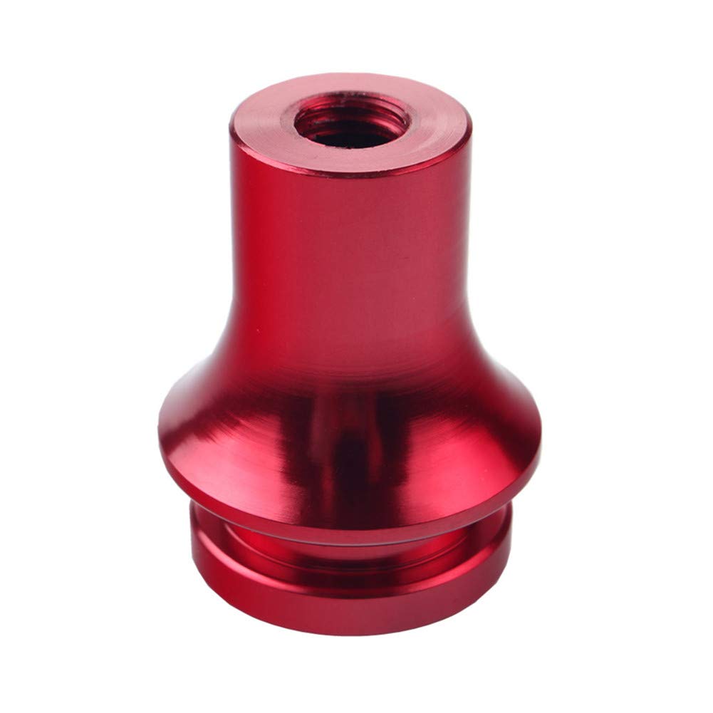 Dewhel Shift KNOB Boot Retainer/Adapter for Manual Gear Shifter Lever 12X1.25 (Red)