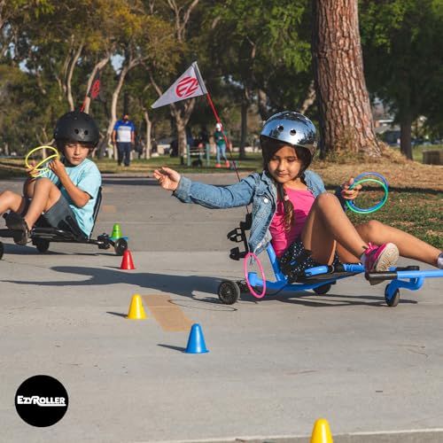 Image of EzyRoller Drifter X Trike Fun Vehicle Radio Vehicle Tricycle Children's Vehicle Scooter Pedal Vehicle 4-14+ Years (Blue)
