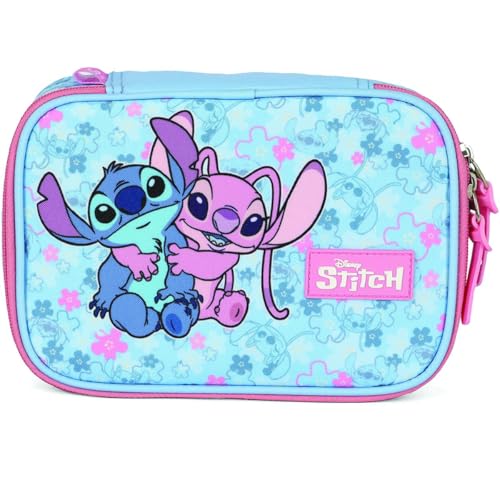 Estojo Box, Luxcel, Stitch, Rosa
