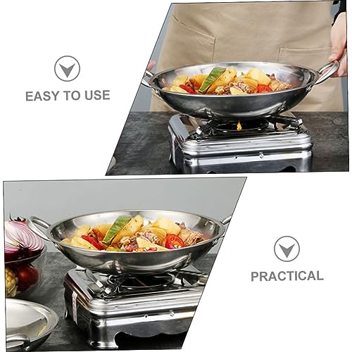 Olla Wok de Acero Inoxidable Mikinona con Fondo Redondo miniatura 3
