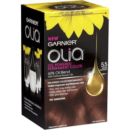 Garnier Olia Oil Powered Permanent Haircolor Dark Brown 4.0 1 Kit, 1 CT (Pack of 3)