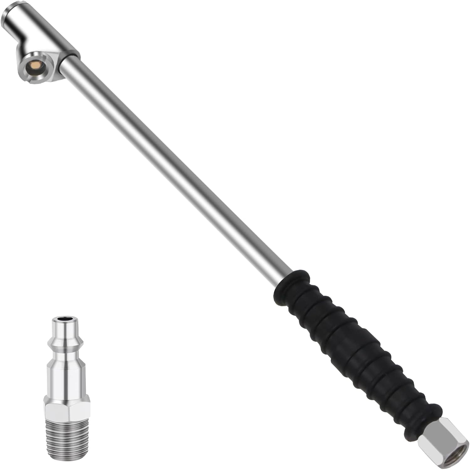 WNCGC 1/4" FNPT Extended Reach Dual Head Air Chuck, 2Way